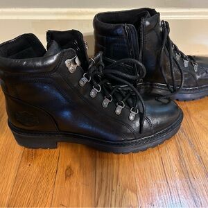 Black Leather Women’s  Boots